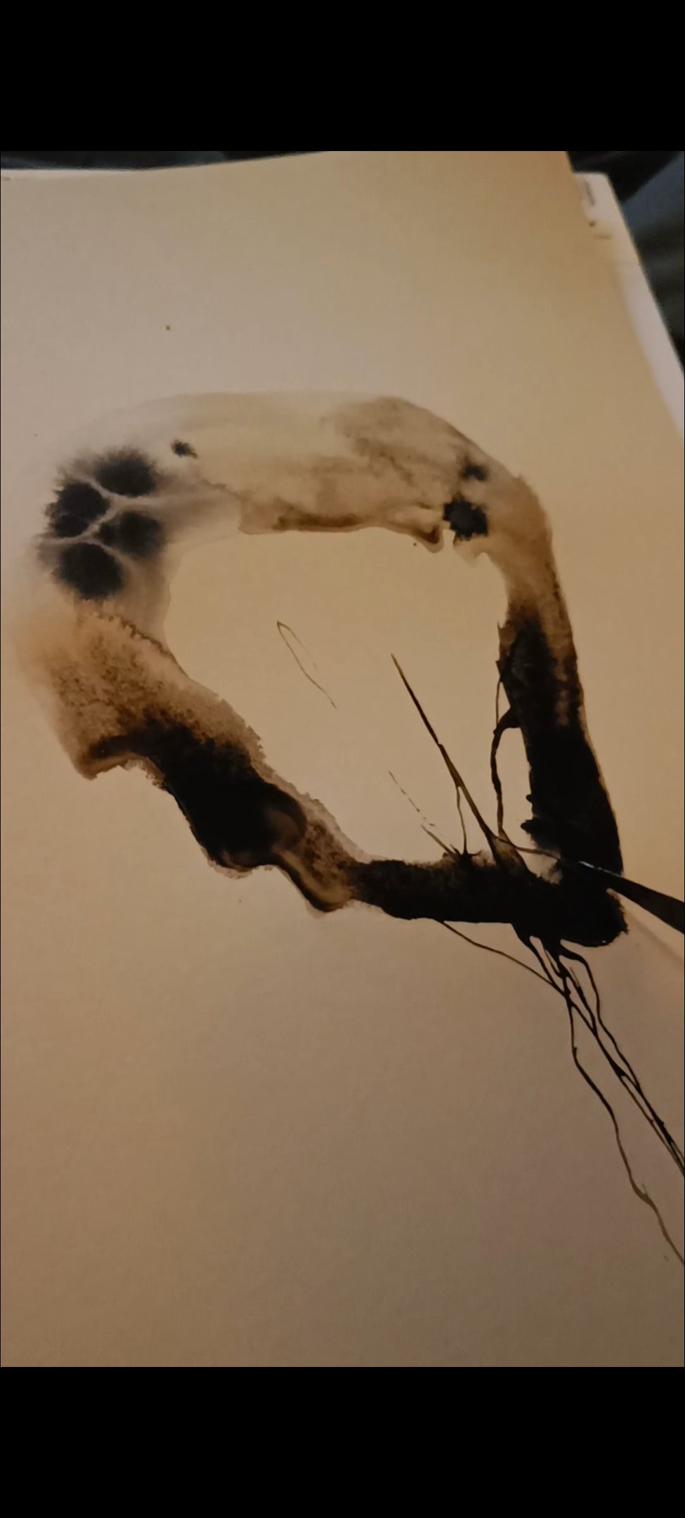 tatouage abstrait dark