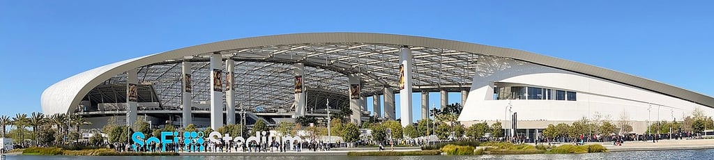 SoFi Stadium, vista externa.