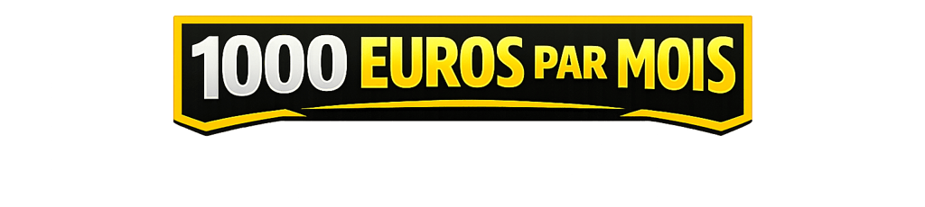 Bannière noir et jaune 1000 euros par mois avec pronostics tennis