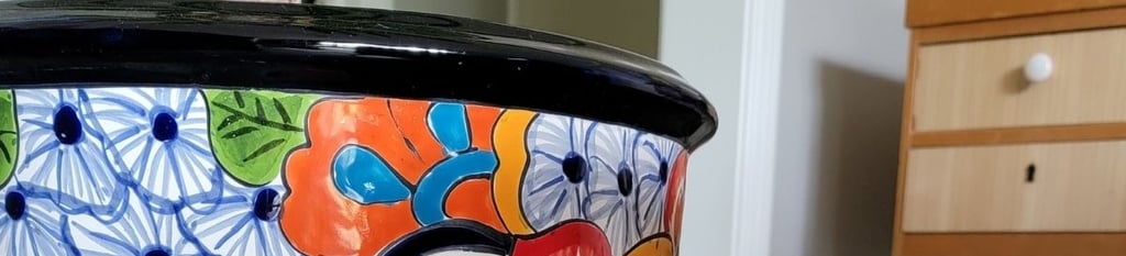 Colorful plant pot