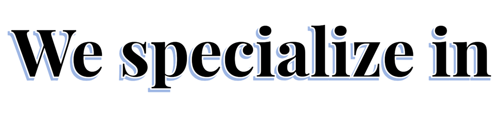 "We specialize in" three B2B services: administrative, marketing, and consulting.