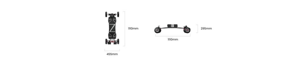 Acedeck Nyx Z3 dimensions chart