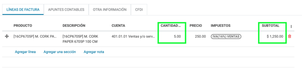 editar cantidad de piezas
