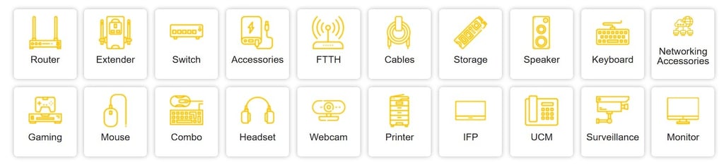 a set of icons of various types of appliances