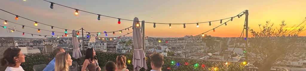 rooftop Paris coucher soleil
