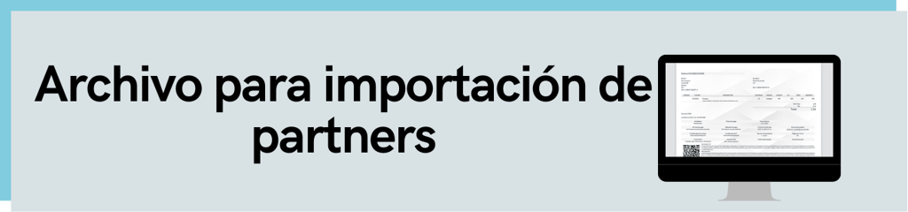 Archivo para importación de partners