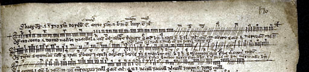 Ogham section on page 36 of Book of Ballymote