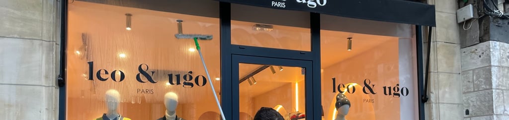 Nettoyage vitres commerces léo et ugo Rouen par m&m services pro