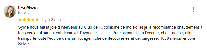 témoignage Eva de L'Optimisme.com média positif suite à une séance collective en visio