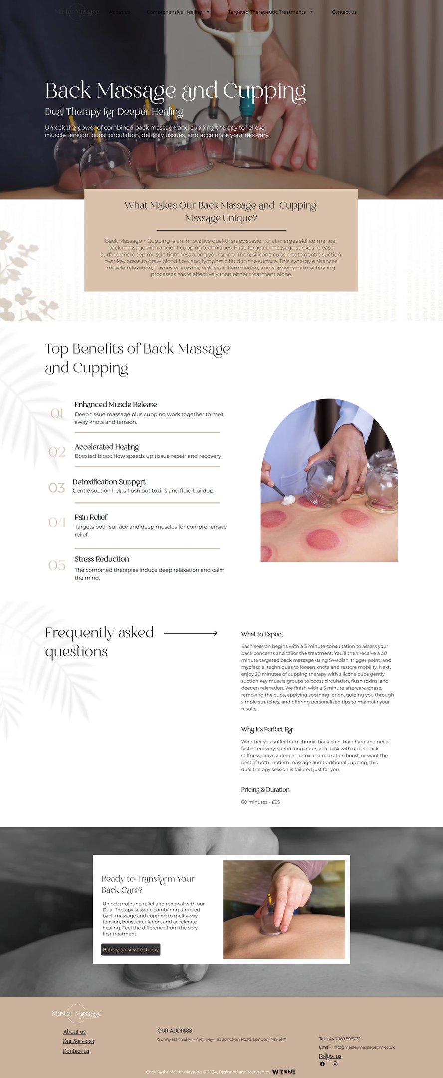 Back Massage and Cupping