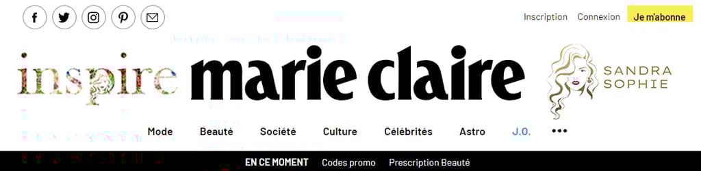 capture ecran marie claire