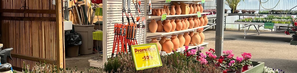 Rayon outils et accessoires de jardinerie