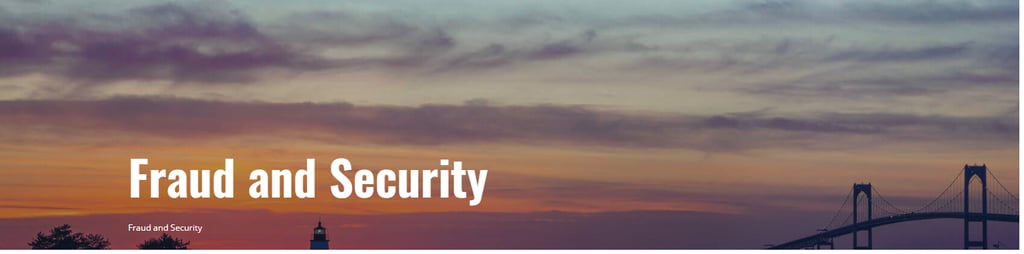 A generic picture titled fraud and security
