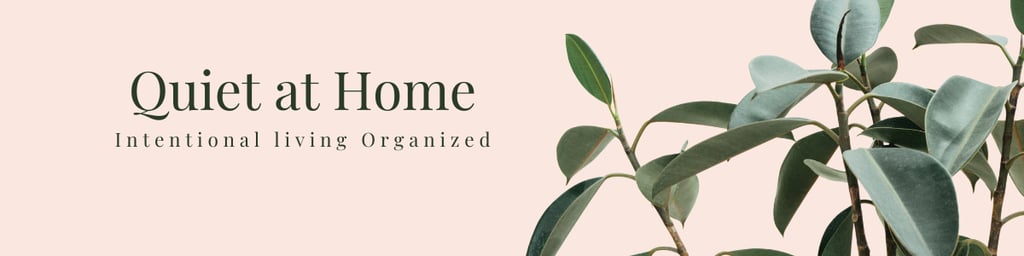 Quiet at Home botanical stickers and magnet shop banner with  monstera and alocasia designs 