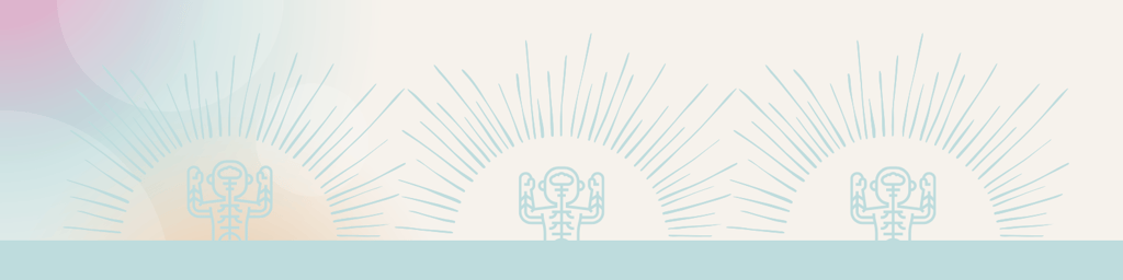 a group of three trees with a sky background