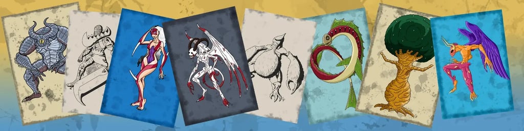 Image montrant plusieurs créatures posant les unes à coté des autres