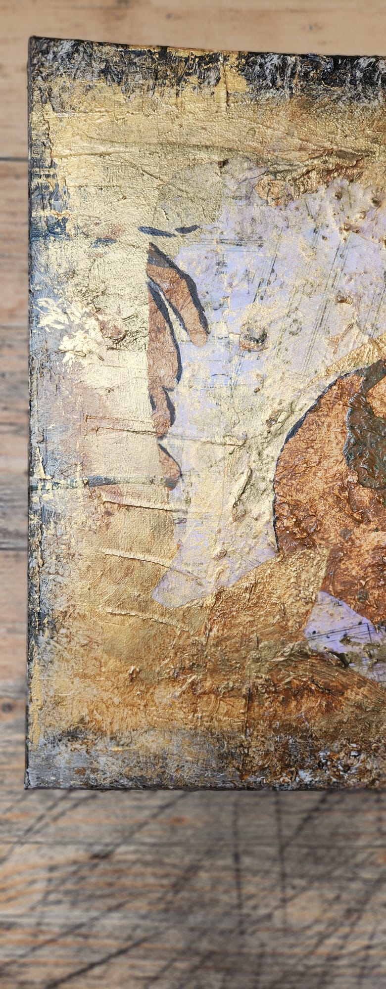 cuadro abstracto  de Eva Mas artista emergente