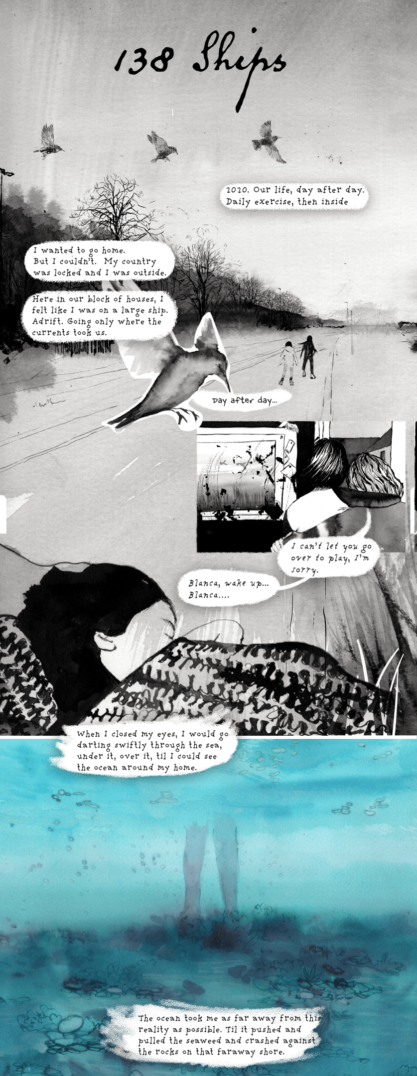 Page one of 138 Ships by Emma Louise Pratt of Koekoeā Studio