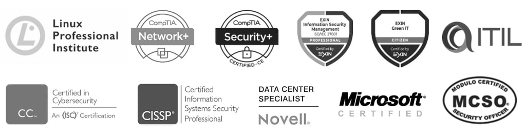 CompTIA LPI EXIN ITIL COBIT CISSP Novell MCSO MCSE Security+ Net+