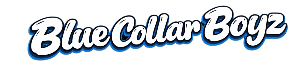 This is the banner logo for the Blue Collar Boyz online cannabis boutique and delivery service