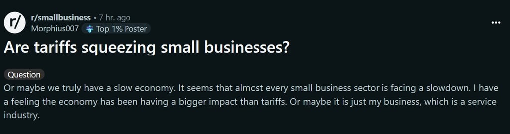 Are tariffs squeezing small businesses?