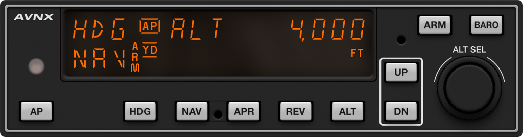 AVNX KAP 140 autopilot replica with high-resolution digital display