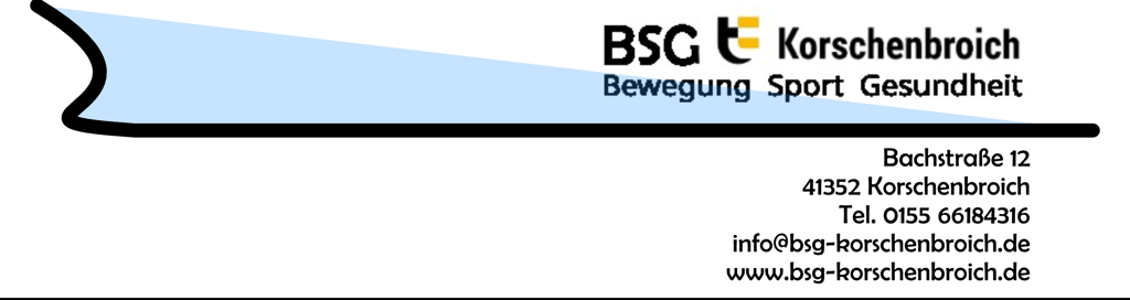 Logo BSG Korschenbroich Bewegung Sport Gesundheit