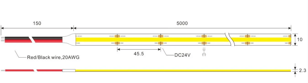 520leds/m 14W To-Led Lights