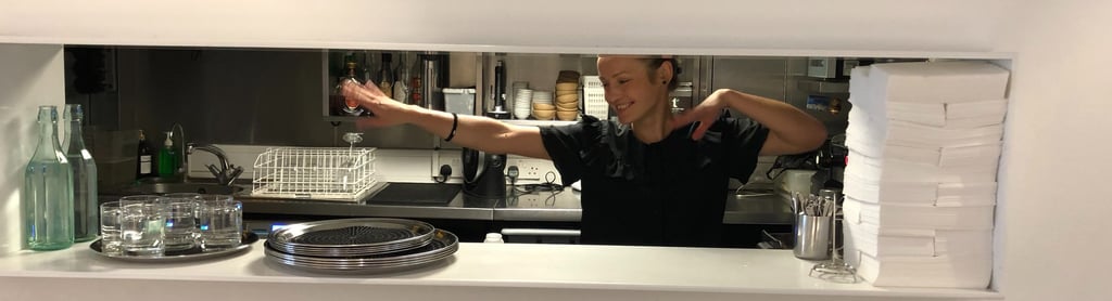 Exuberant server after LaSA Hospitality workshop
