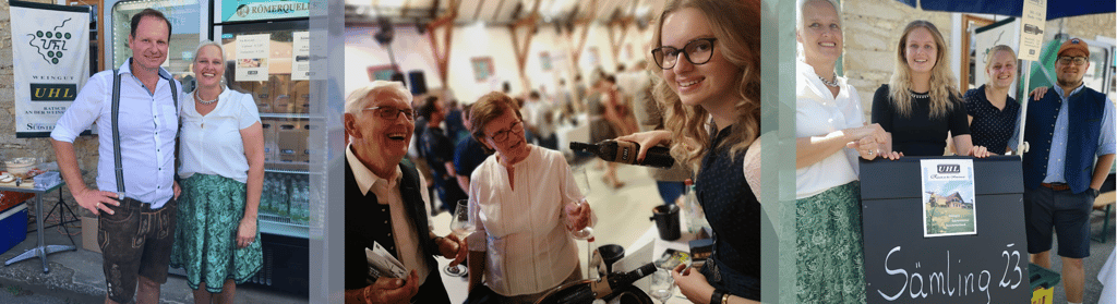 Collage von Fotos der Familie Uhl