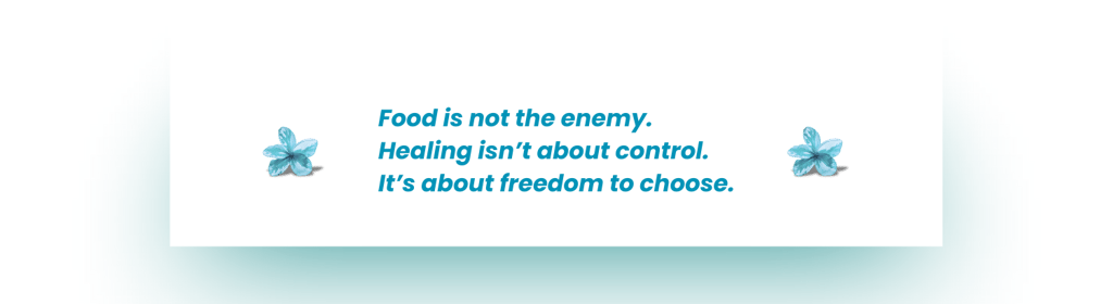 Quote about freedom from control in an eating disorder