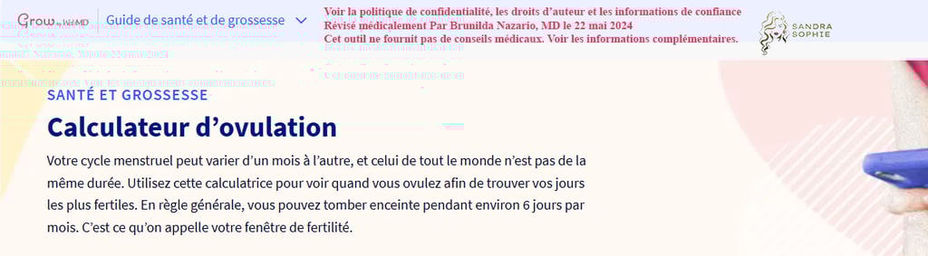 capture ecran calculateur ovule