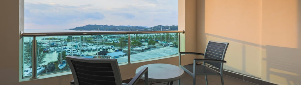 anylodge hotel rooms with sunset