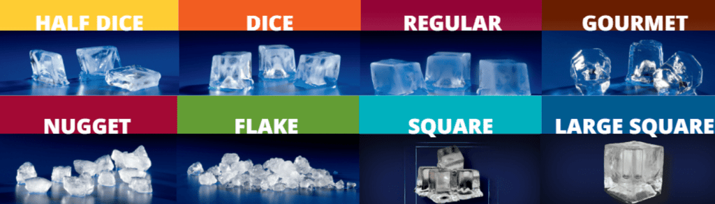 Manitowoc ice machine ice types