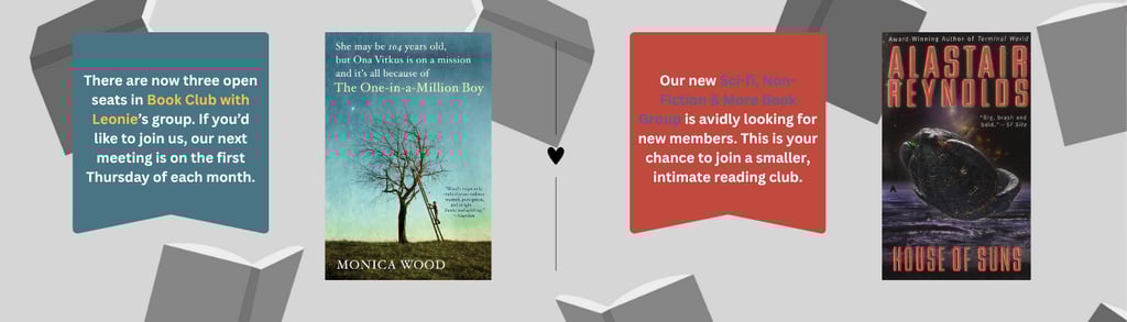 Book Club Picks: The One-in-a-Million Boy and House of Suns