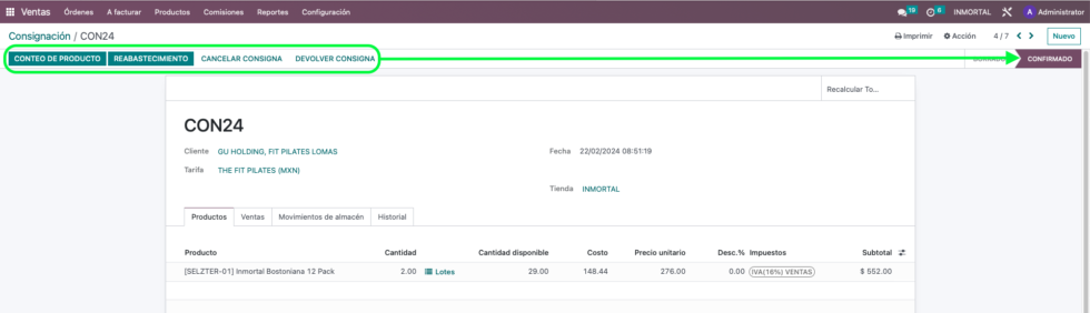 nuevos accesos