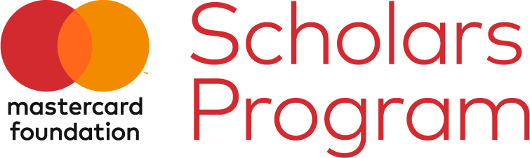 Mastercard Foundation Scholars Program logo with overlapping red and orange circles