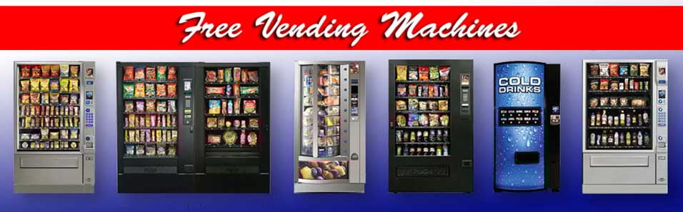 FREE Vending Machines banner showcasing various free vending machines for Sydney workplace can have