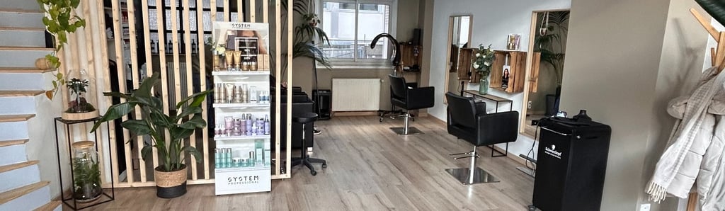 salon de coiffure avec équipement spécial pour la coupe et la coloration des cheveux