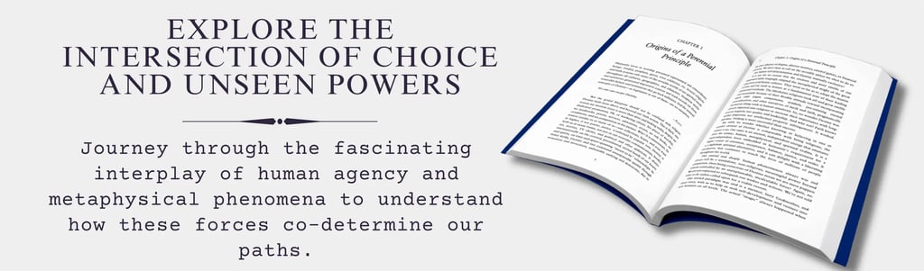 Banner for The Destiny Book by Helena Lind, titled: Explore The Intersection of Choice and Unseen Powers.