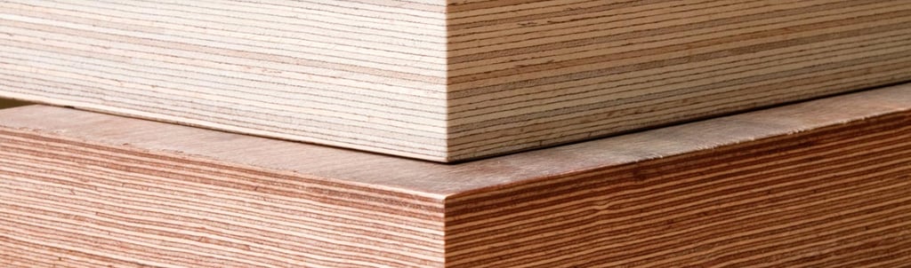 Compressed laminated wood in sheets