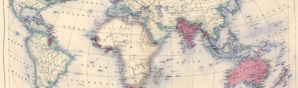 a map of the world with a map of the world