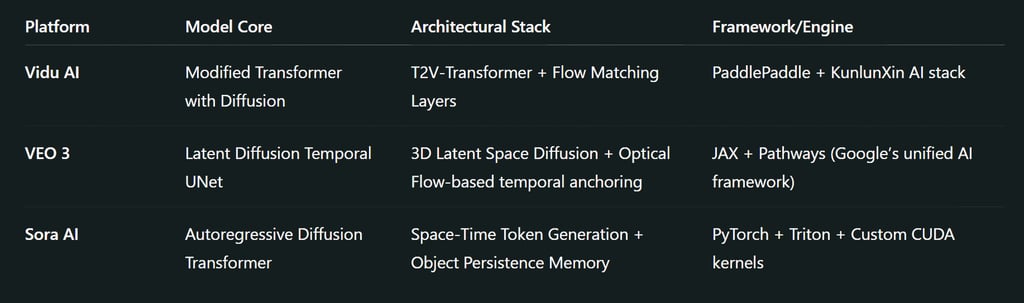 Model Architecture Depth & Framework