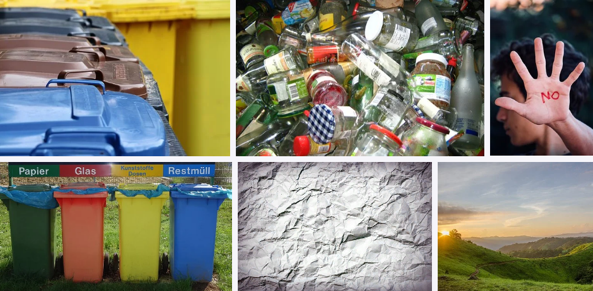 live in the plastic waste - image