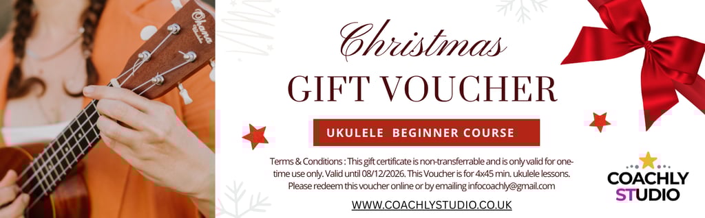 Christmas Gift Vouchers for Singing, Guitar & Ukulele Lessons