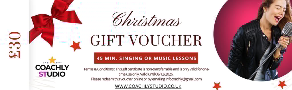 Christmas Singing Gift Certificate