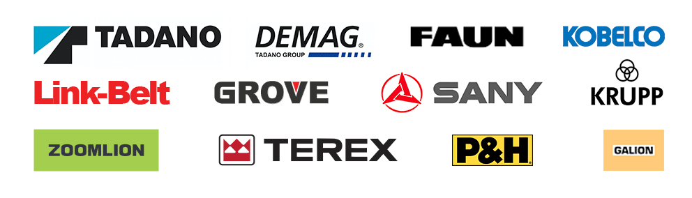Cranes Direct offers spare parts for the following brands, Tadano, Demag, Faun, Koblenco,