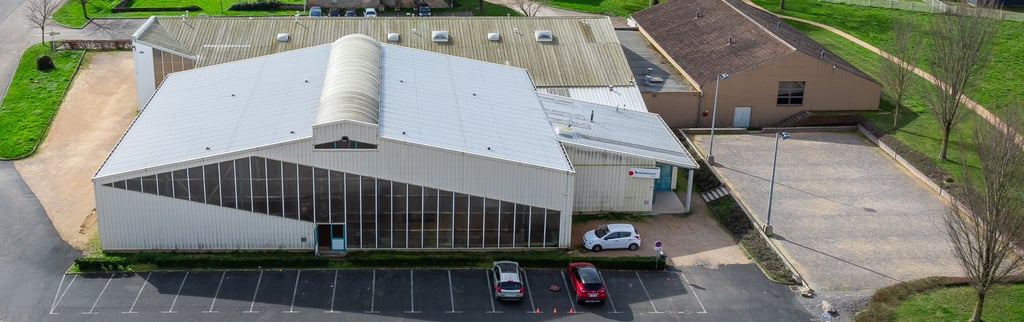 vue drone (©AL DRONE) du boulodrome de la bâtie