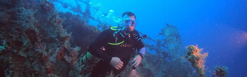 curso de buceo avanzado en Atlantic Princess naufragio