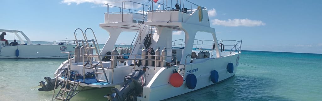 barco para buceo en Bayahibe